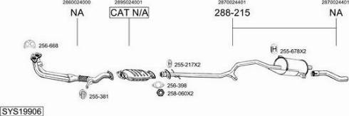 Bosal SYS19906 - Система випуску ОГ autocars.com.ua