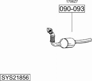 Bosal SYS21856 - Система випуску ОГ autocars.com.ua