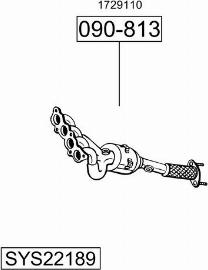 Bosal SYS22189 - Система випуску ОГ autocars.com.ua