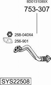 Bosal SYS22508 - Система випуску ОГ autocars.com.ua