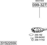 Bosal SYS22559 - Система випуску ОГ autocars.com.ua