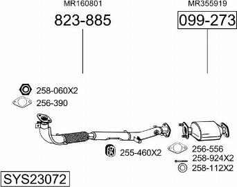 Bosal SYS23072 - Система выпуска ОГ autodnr.net