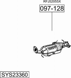 Bosal SYS23360 - Система випуску ОГ autocars.com.ua