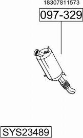 Bosal SYS23489 - Система випуску ОГ autocars.com.ua