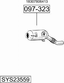Bosal SYS23559 - Система випуску ОГ autocars.com.ua