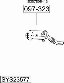 Bosal SYS23577 - Система випуску ОГ autocars.com.ua