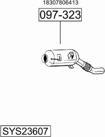 Bosal SYS23607 - Система випуску ОГ autocars.com.ua