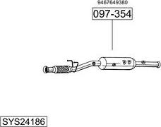 Bosal SYS24186 - Система випуску ОГ autocars.com.ua