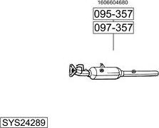 Bosal SYS24289 - Система випуску ОГ autocars.com.ua