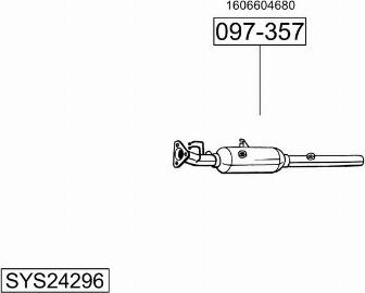 Bosal SYS24296 - Система випуску ОГ autocars.com.ua