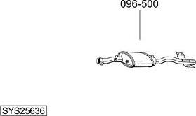 Bosal SYS25636 - Система випуску ОГ autocars.com.ua