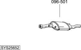 Bosal SYS25652 - Система випуску ОГ autocars.com.ua