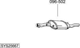 Bosal SYS25667 - Система выпуска ОГ avtokuzovplus.com.ua