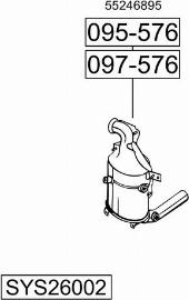 Bosal SYS26002 - Система випуску ОГ autocars.com.ua