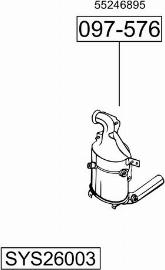 Bosal SYS26003 - Система випуску ОГ autocars.com.ua