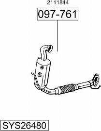 Bosal SYS26480 - Система випуску ОГ autocars.com.ua