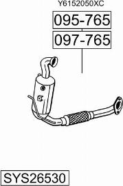 Bosal SYS26530 - Система випуску ОГ autocars.com.ua