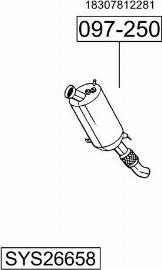 Bosal SYS26658 - Система випуску ОГ autocars.com.ua