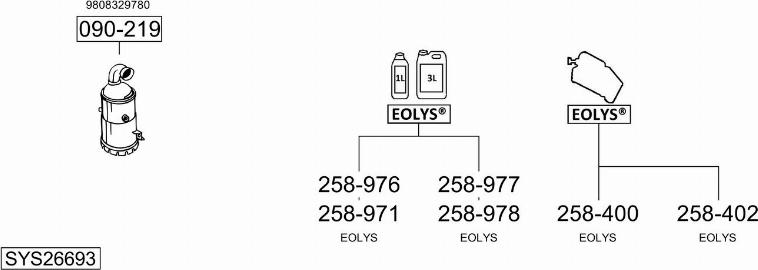 Bosal SYS26693 - Система випуску ОГ autocars.com.ua