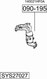 Bosal SYS27027 - Система випуску ОГ autocars.com.ua