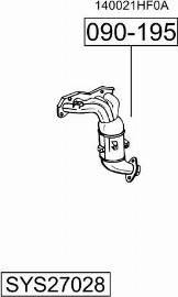 Bosal SYS27028 - Система випуску ОГ autocars.com.ua