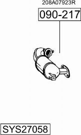 Bosal SYS27058 - Система випуску ОГ autocars.com.ua