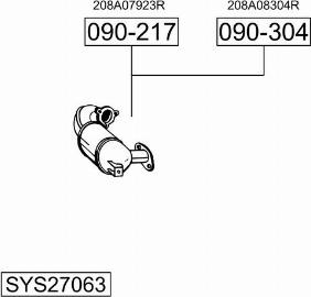 Bosal SYS27063 - Система випуску ОГ autocars.com.ua