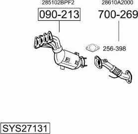 Bosal SYS27131 - Система випуску ОГ autocars.com.ua