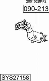 Bosal SYS27158 - Система випуску ОГ autocars.com.ua