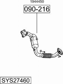 Bosal SYS27460 - Система випуску ОГ autocars.com.ua