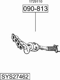 Bosal SYS27462 - Система випуску ОГ autocars.com.ua