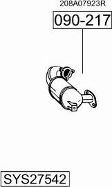 Bosal SYS27542 - Система випуску ОГ autocars.com.ua