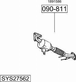 Bosal SYS27562 - Система випуску ОГ autocars.com.ua