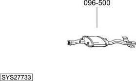 Bosal SYS27733 - Система випуску ОГ autocars.com.ua