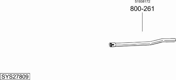 Bosal SYS27809 - Система випуску ОГ autocars.com.ua