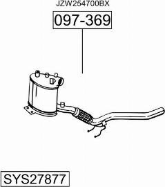 Bosal SYS27877 - Система випуску ОГ autocars.com.ua