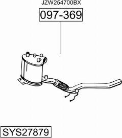 Bosal SYS27879 - Система випуску ОГ autocars.com.ua