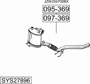 Bosal SYS27896 - Система выпуска ОГ avtokuzovplus.com.ua