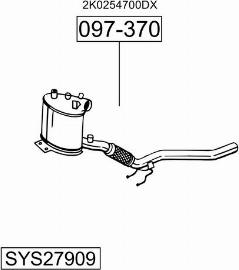 Bosal SYS27909 - Система випуску ОГ autocars.com.ua