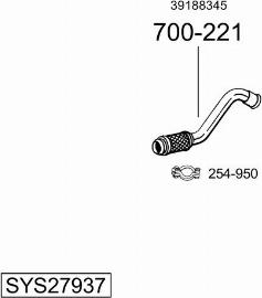 Bosal SYS27937 - Система випуску ОГ autocars.com.ua