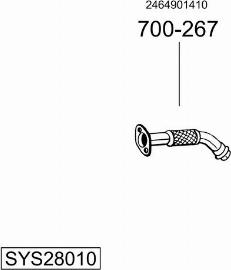 Bosal SYS28010 - Система выпуска ОГ avtokuzovplus.com.ua