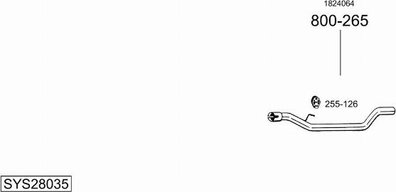 Bosal SYS28035 - Система випуску ОГ autocars.com.ua