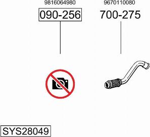 Bosal SYS28049 - Система випуску ОГ autocars.com.ua