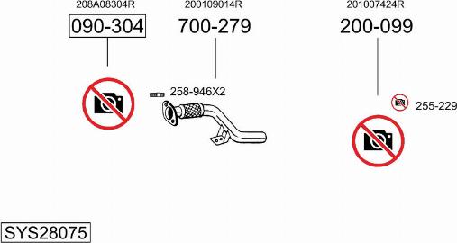 Bosal SYS28075 - Система випуску ОГ autocars.com.ua