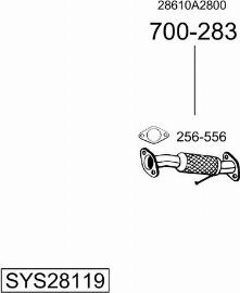 Bosal SYS28119 - Система випуску ОГ autocars.com.ua