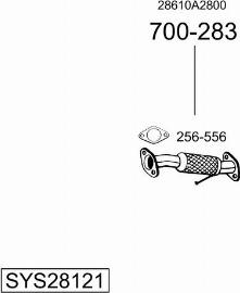 Bosal SYS28121 - Система випуску ОГ autocars.com.ua