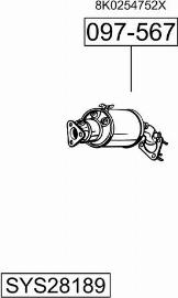 Bosal SYS28189 - Система випуску ОГ autocars.com.ua