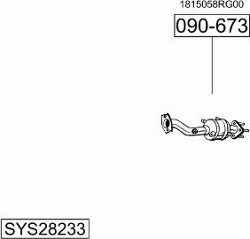 Bosal SYS28233 - Система выпуска ОГ avtokuzovplus.com.ua