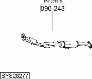 Bosal SYS28277 - Система випуску ОГ autocars.com.ua