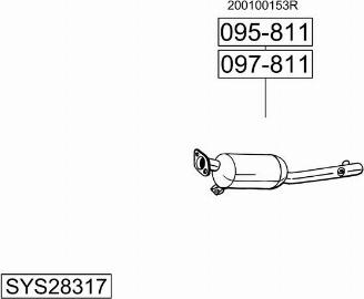 Bosal SYS28317 - Система випуску ОГ autocars.com.ua